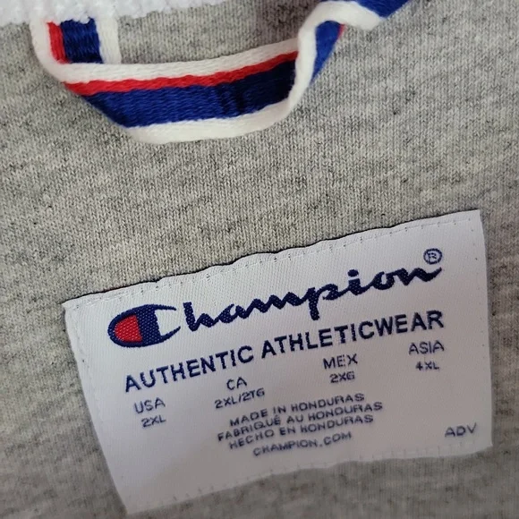 Champion Men's Sweatshirt 2XL White Long Sleeve - Picture 3 of 3